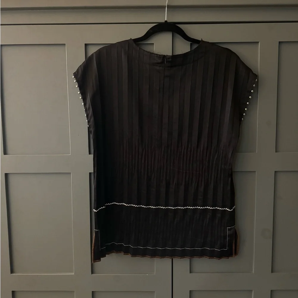 Helmut Lang Crinkle pleated top - Picture 4 of 12